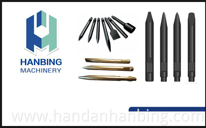Spare Parts for Hydraulic Breaker Chisel Hb10g Hb20g Hb30g Manufacturer